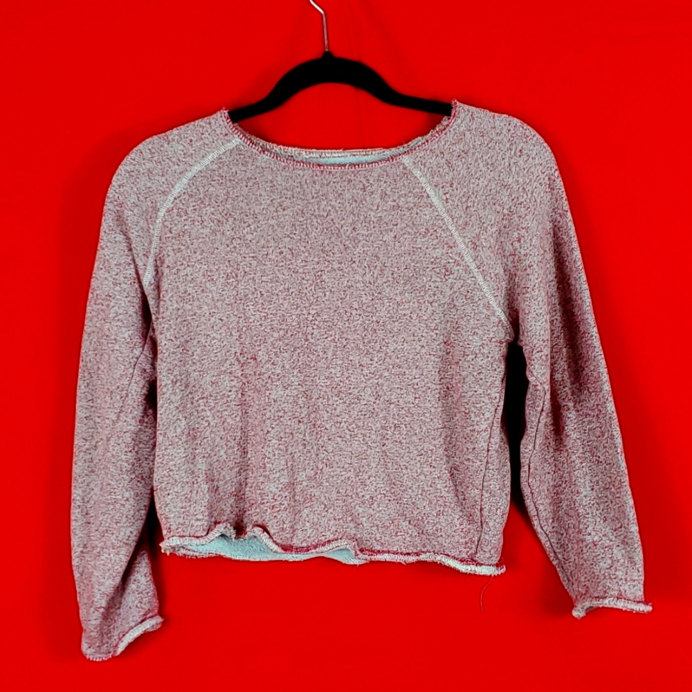 THE GREAT PINK CROPPED SWEATSHIRT Size Small